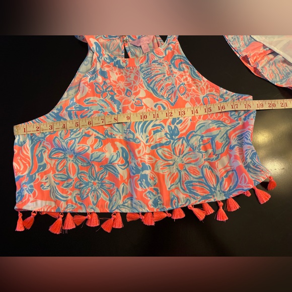 Lilly Pulitzer Rare Selina Set in PINK SUNSET SUMMER SIREN. Size 4. - Picture 9 of 12